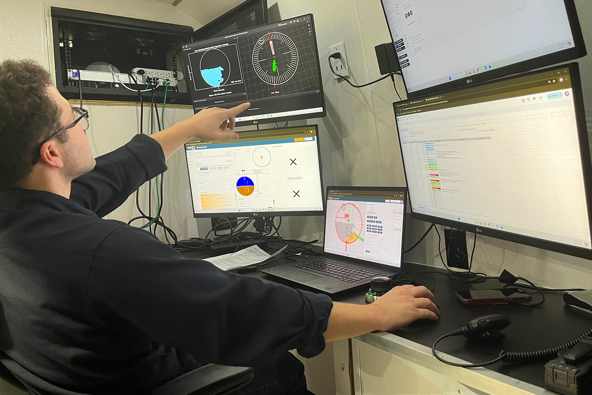 A Square Robot engineer using Foxglove.