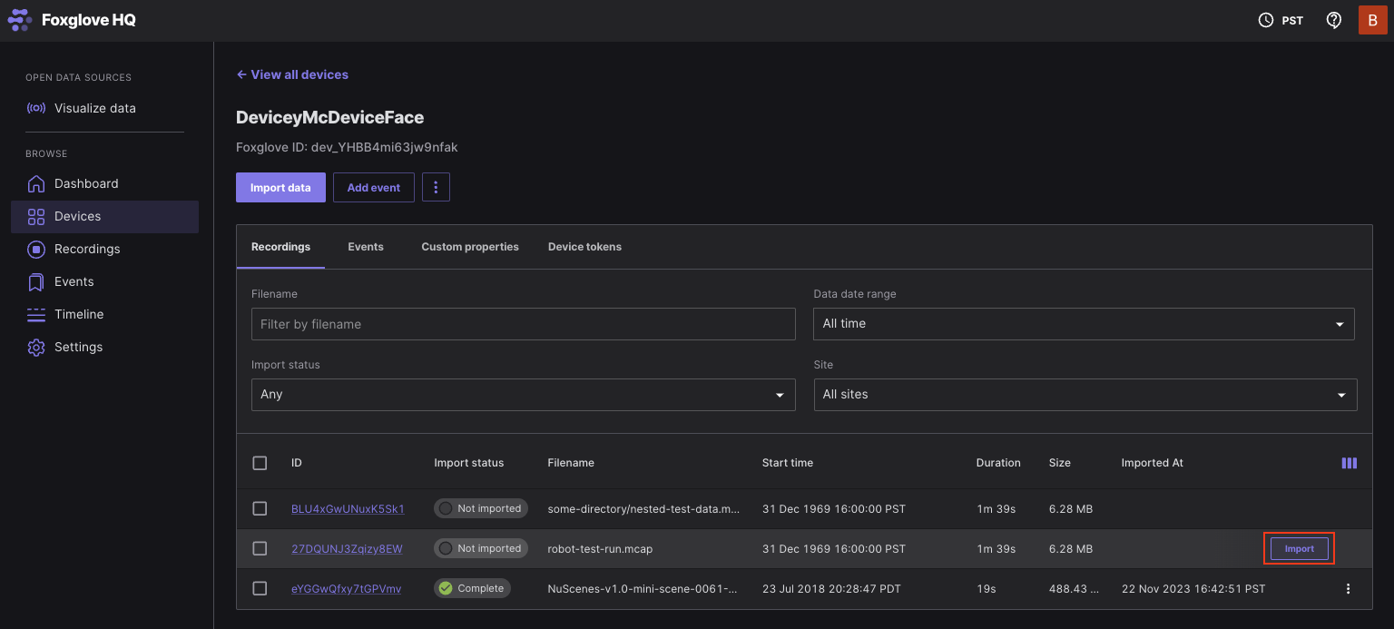 Agent Import Available
