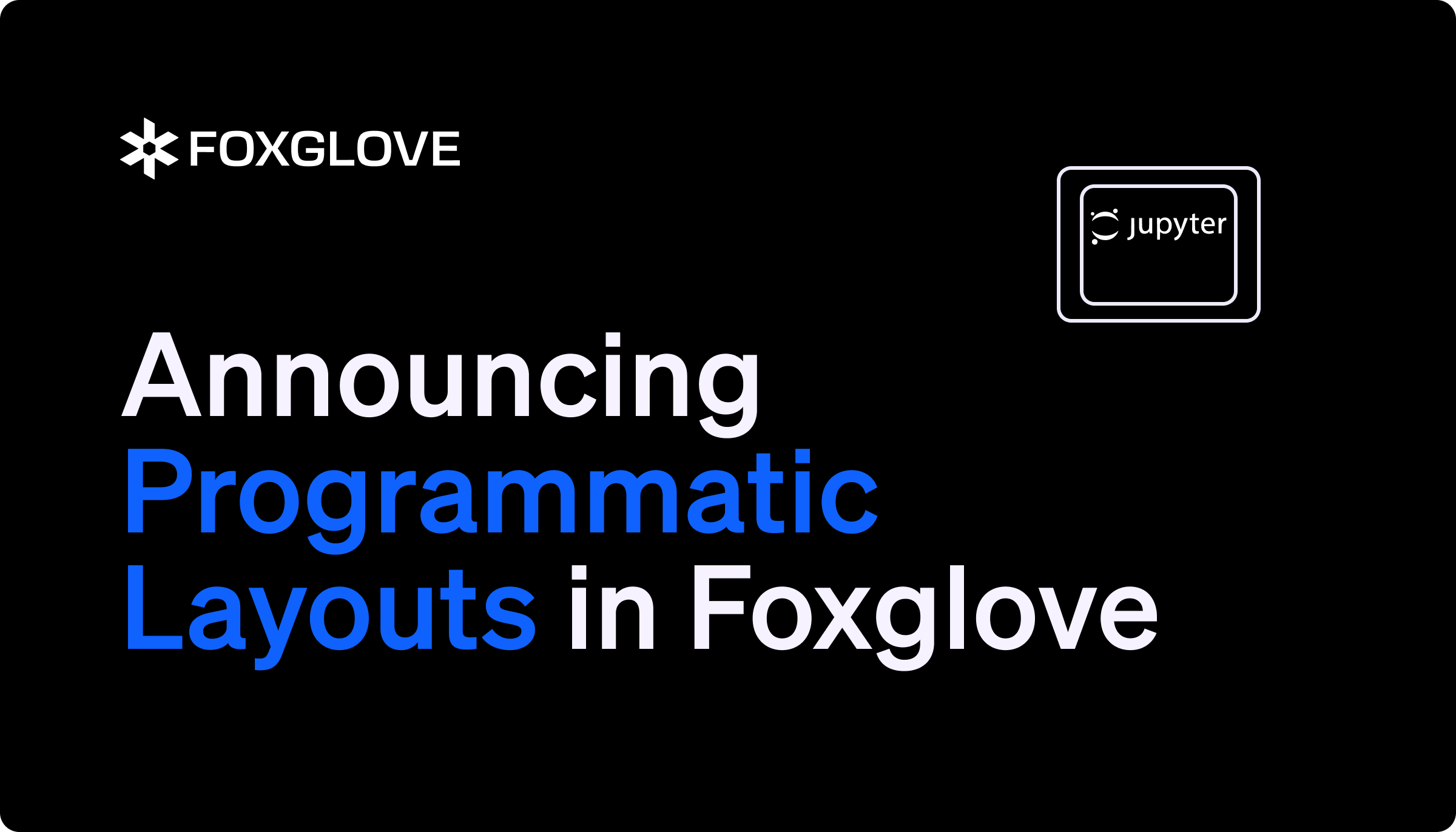 Header image for Announcing Programmatic Layouts in Foxglove