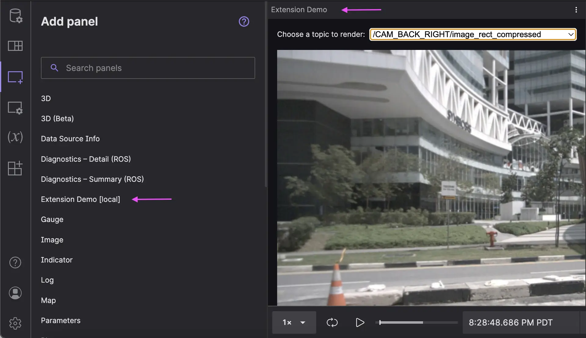 Hero image for Building a Custom React Panel with Foxglove Extensions