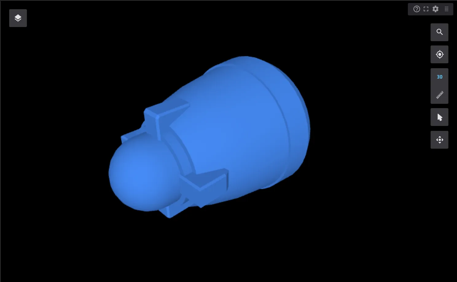 Gundam robot part in Foxglove's 3D panel