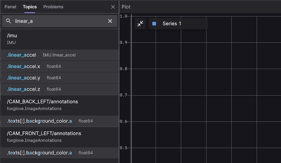 Search topics and message paths