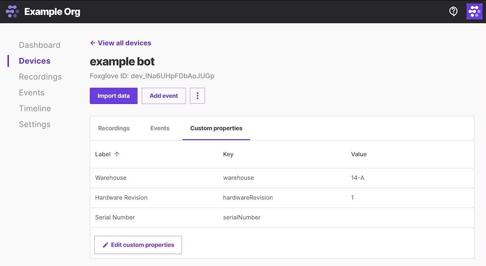 add custom property to device