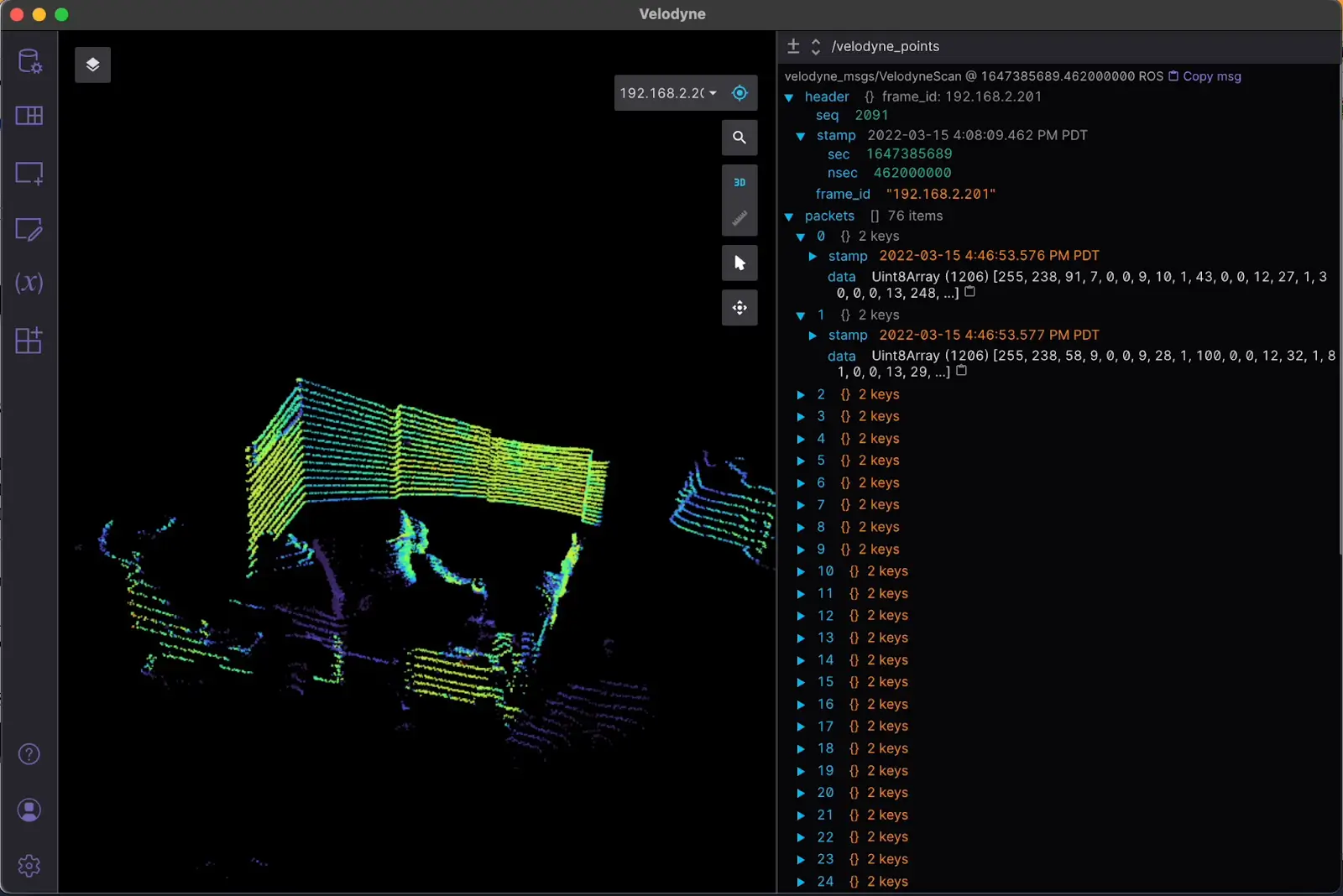 Hero image for Opening a Velodyne LIDAR Connection