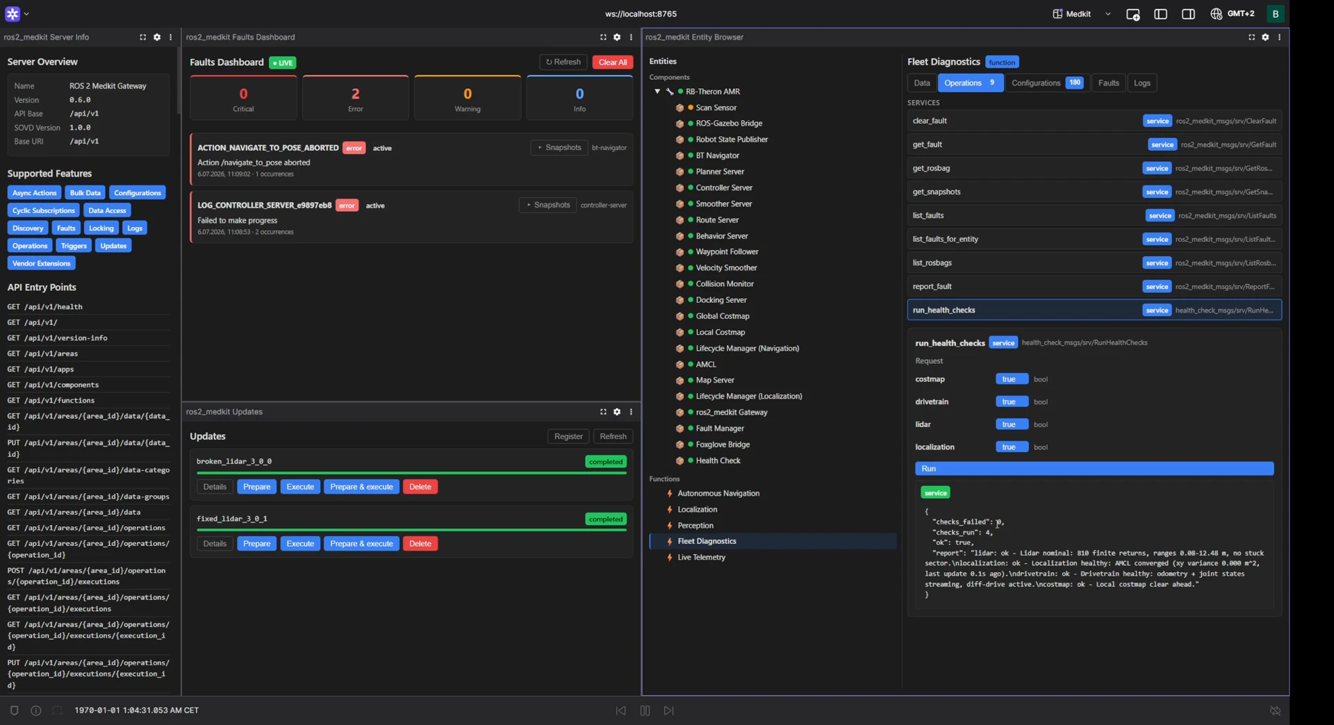 ros2_medkit Foxglove extension in action