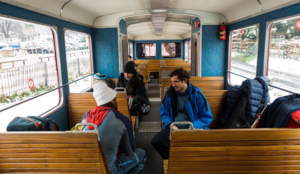 riding the cable car