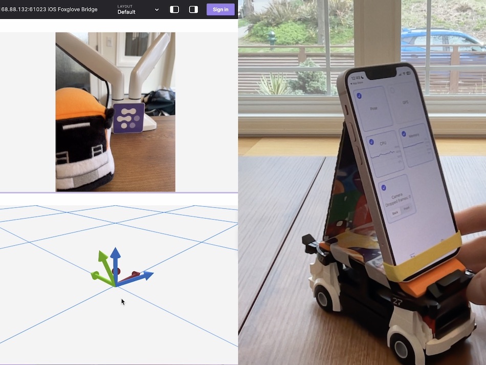 Hero image for Streaming data from your iPhone to Foxglove
