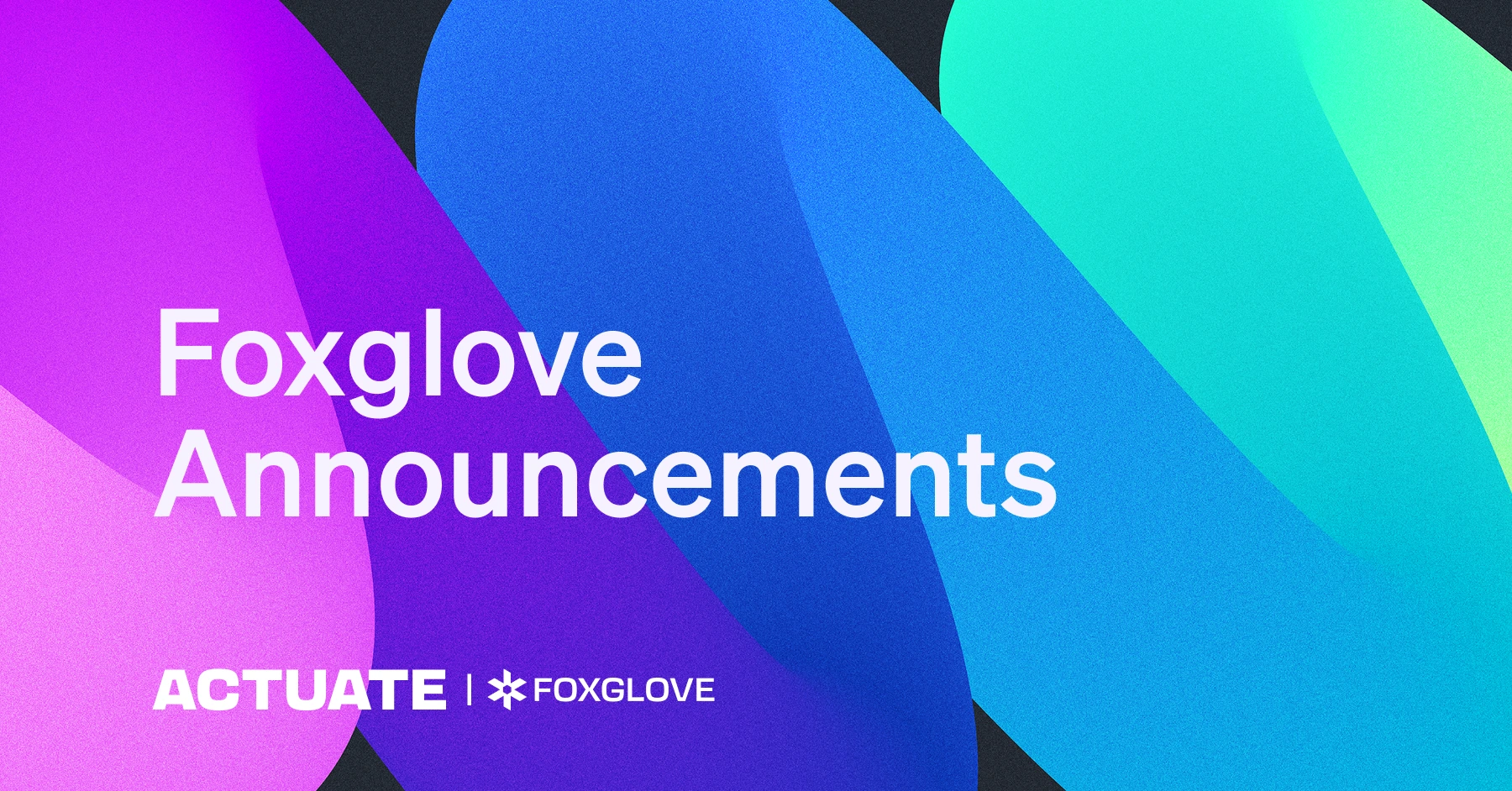 Hero image for The announcements from Foxglove at Actuate 2025.