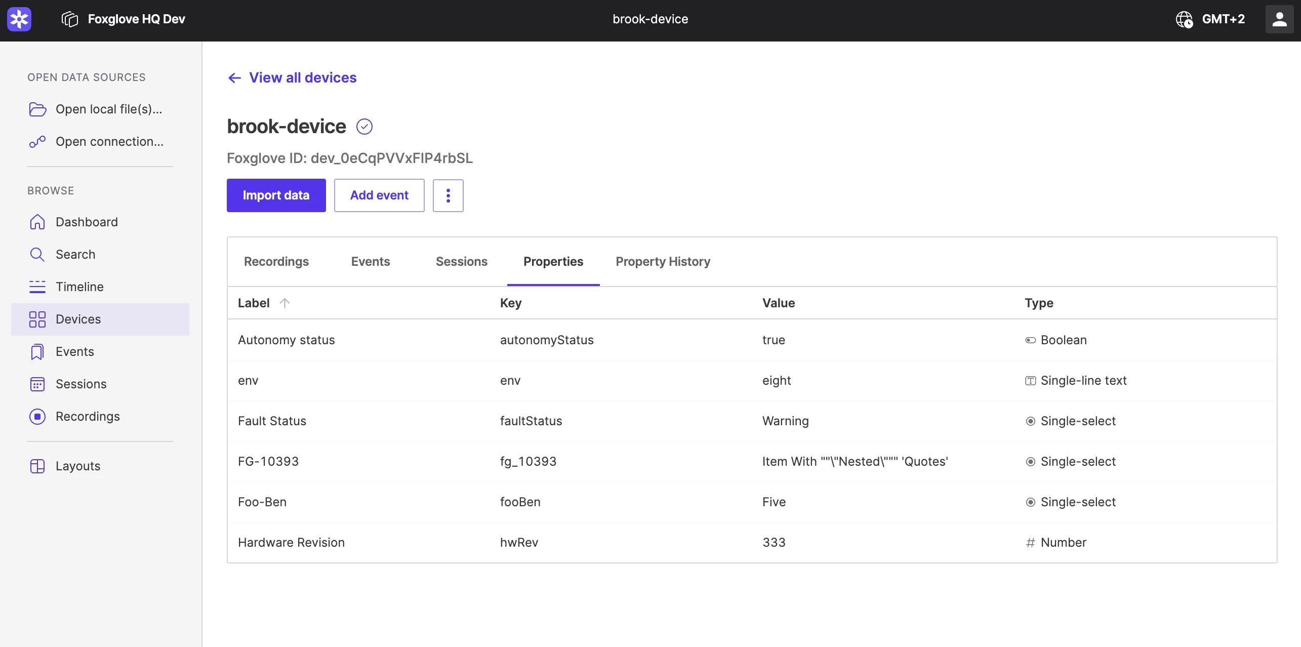 Property view history
