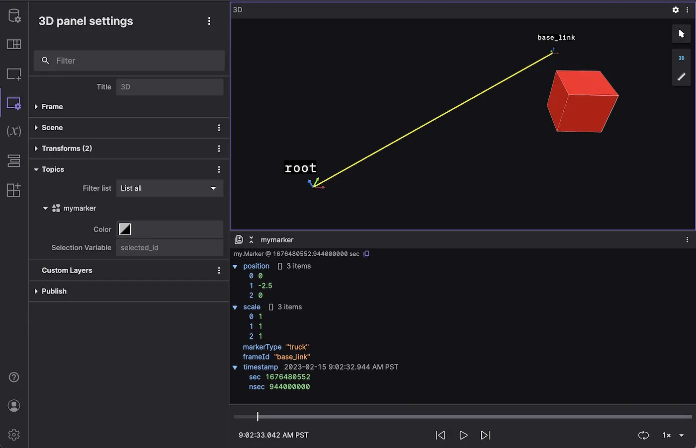 Hero image for Using Message Converter Extensions to Display 3D Markers in Foxglove